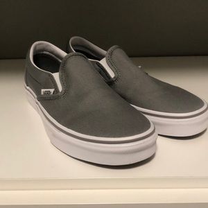 NWOT Grey vans slip ons womens size 7.5